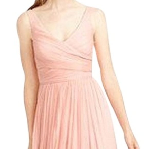 JCrew $365 Silk Chiffon Heidi Gown  Misty Rose - Picture 6 of 6